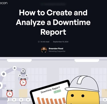 Example of an article - How to Create a Downtime Report (Evocon)