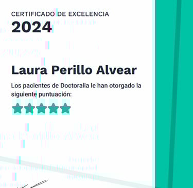 Certificado excelencia doctoralia 2024 Laura Perillo