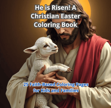 a man holding a lamb in his hands and a lamb in his hands, with