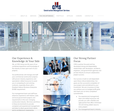 Portfolio website for CMS