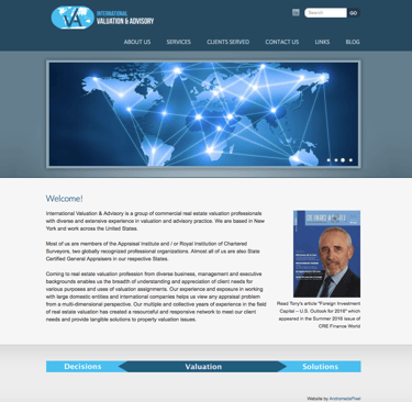 Portfolio website of International Valuation & Advisory