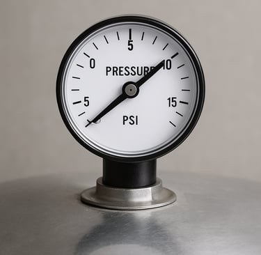 pressure cooker guage at 10 percent