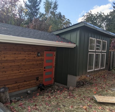 Home addition for a gym
