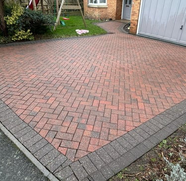 a clean malvern driveway that has just been pressure washed