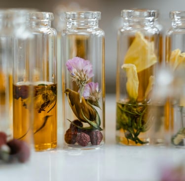 skincare glass bottles