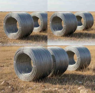 “Side view of high-quality aluminium conductors used for electrical transmission”