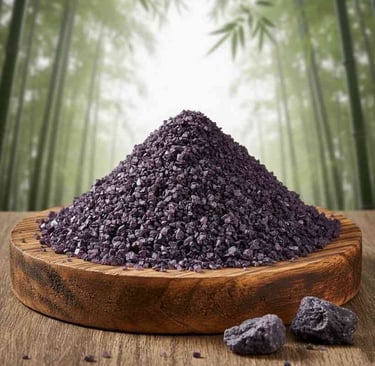 “View of Bamboo Salt 9x premium grade”