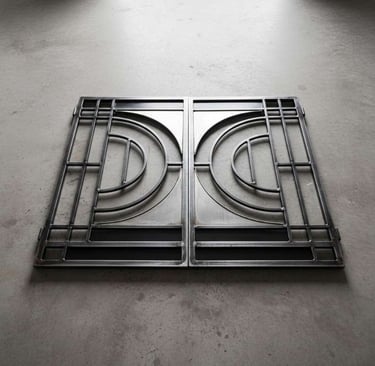 “Heavy-duty fabricated MS channel frame with clean welding and solid construction”