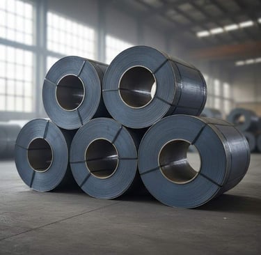 Right side view of HRC coil for automotive, machinery and structural use