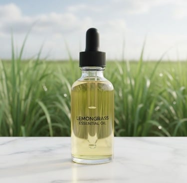 “Citral-Rich Lemongrass Essential Oil for Fragrance, Soap & Insect Repellent Manufacturing”