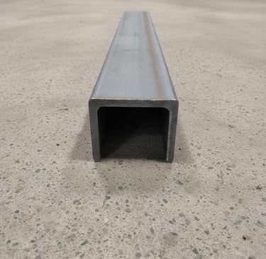 “Front view of MS channel U-profile for export”