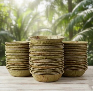 “Bulk of sal leaf bowls for export-ready wholesale shipments”