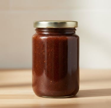 “Tamarind Paste side view – food-grade sealed packaging for global buyers”