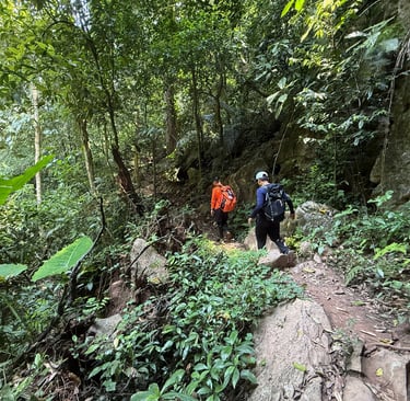jungle trek from Hang En to Son Doong caves