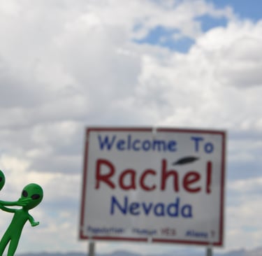 aliens in Rachel, Area 51, Nevada