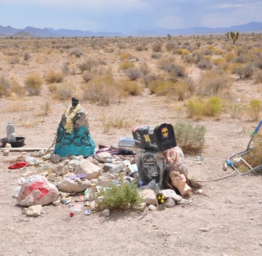 Mailbox at area 51, groom lake airforce base