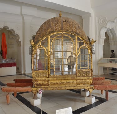 museum pieces in the Mehrangarh fort, Jodhpur, Rajasthan, India
