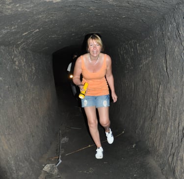 inside Japanese army caves in sulawesi in indonesia