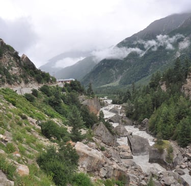 roads through the mountains, Himachal Pradesh, India
