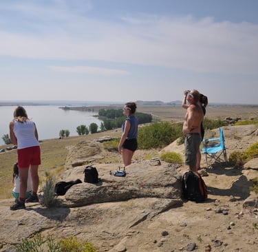 Boyson Reservoir, solar eclipse, Wyoming, America