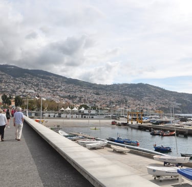 Sea front in Funchal, Madeira, Portugal