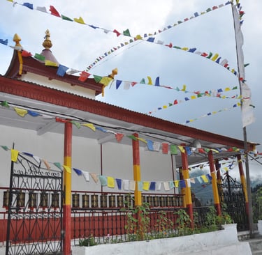 temple complex in Kalpa, Himachal Pradesh, India