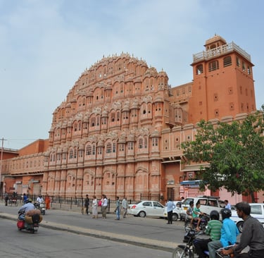 Hawa mahal or Palace of the Winds, Jaipur, Rajasthan, India