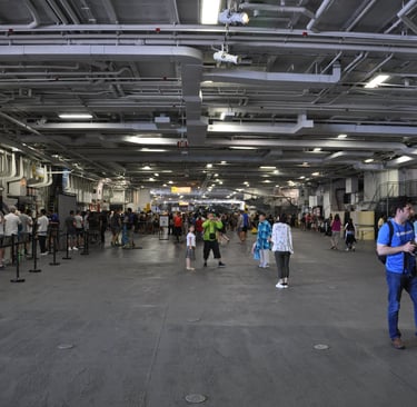The USS Midway, a retired aircraft carrier, San Diego, California