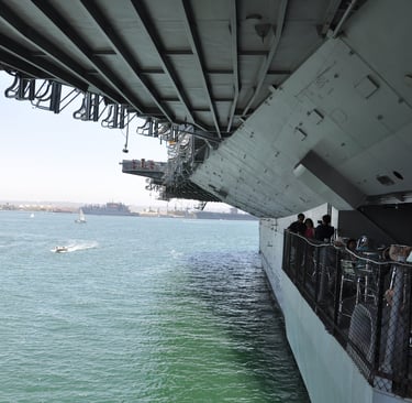 The USS Midway, a retired aircraft carrier, San Diego, California
