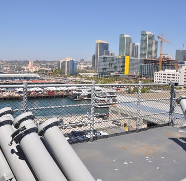 The USS Midway, a retired aircraft carrier, San Diego, California