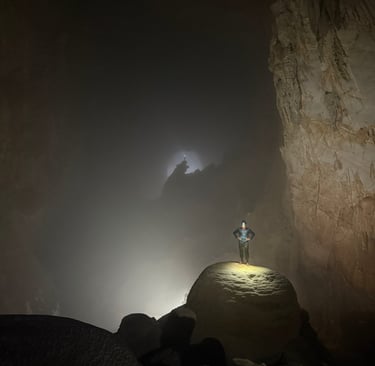Looking through the Hopes dreams towards Hand of Dog, Son doong cave, Ke bang national park, Vietnam