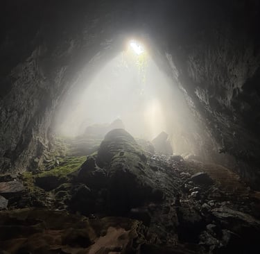 the wedding cake and doline one from the green gours hang Son Doong