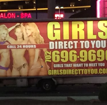 advertising prostitutes, las vegas