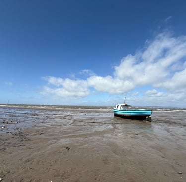 Morecambe beach, Morecambe, England