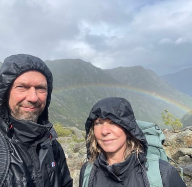 walking through the Folgefonna National Park and up to the Folgefonna glacier