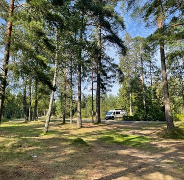 parked up next Saffle next to lake Vanern, a huge fresh water lake not far from the Norwegian border