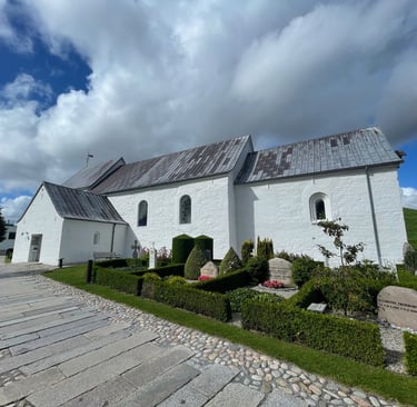 the church at Jelling, Denmark