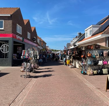 the village of Zoutelande, Netherlands