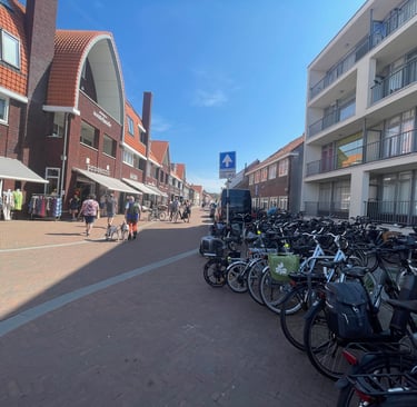 the village of Zoutelande, Netherlands