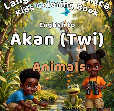 Akan (Twi) Animals coloring Book