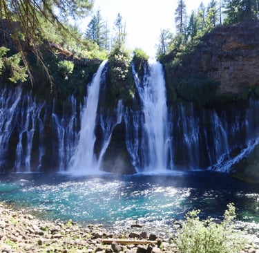 california, waterfalls, burney falls