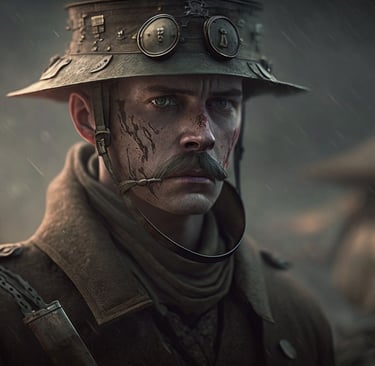 2. dünya savaşı hakkında yapay zekanın çizdiği resim