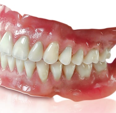 a image showing complete denture