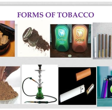 a picture showing all tobacco products