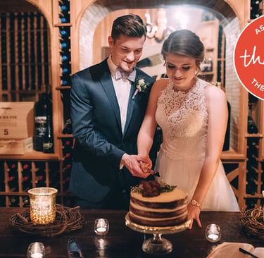 Wedding at Childress Vinyard near Winston-Salem, NC, live wedding painting