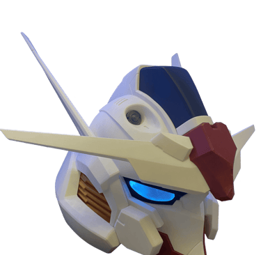 stampa 3d, gundam, casco gundam, cosplay