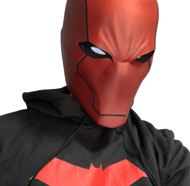 stampa 3d, red hood, batman, cosplay