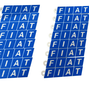 stampa 3d, logo fiat, fiat, portachiavi