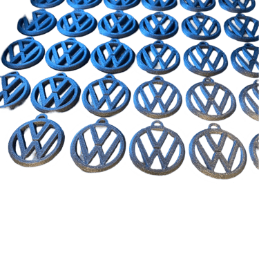 stampa 3d, volkswagen, logo, portachiavi