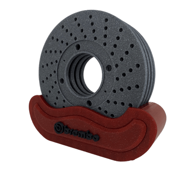 stampa 3d sotto bicchieri brembo